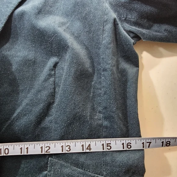 🍂SOLD🍂 Talbots Teal Blue One Button Blazer Jacket Lined 8P - Picture 14 of 15